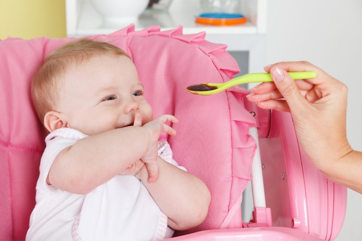 Tongue thrust starting solids