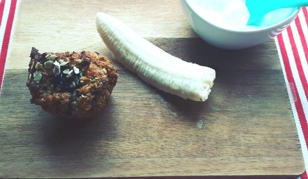 Blueberry Banana Oat Muffins (Toddler Recipe)