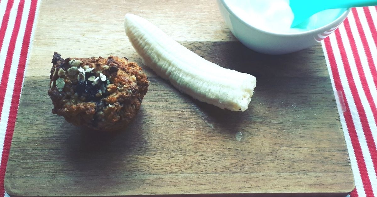 Blueberry Banana Oat Muffins (Toddler Recipe)