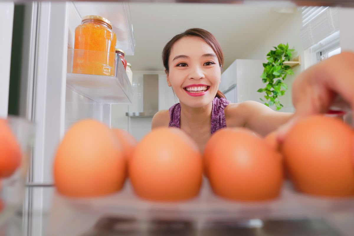 Mum relieved when she realises she has eggs in the cupboard
