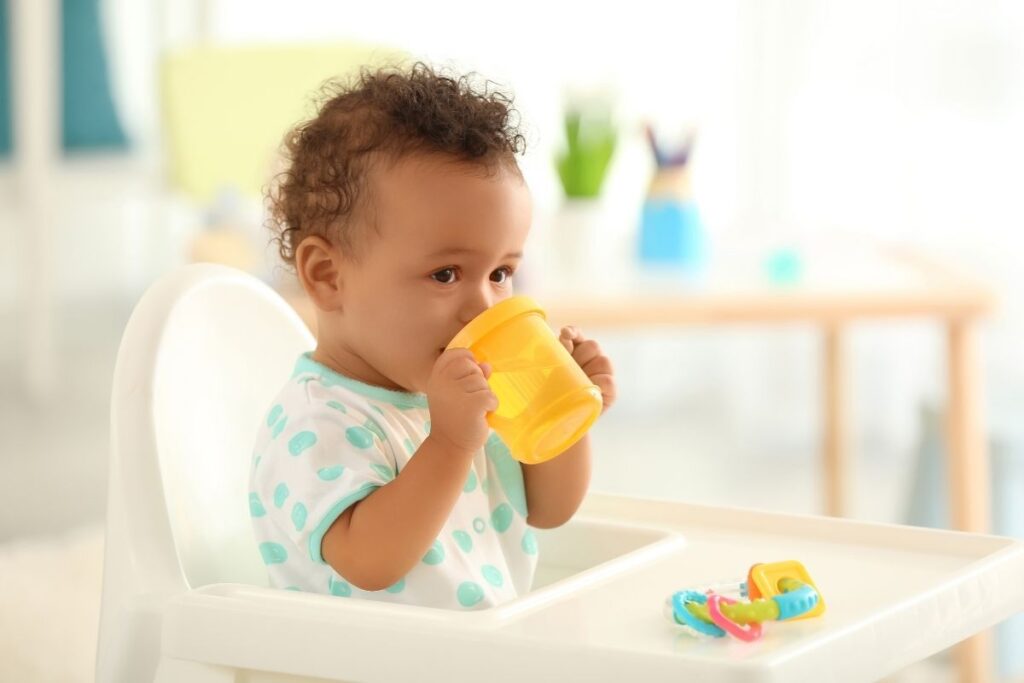 Give breast milk or solids first?