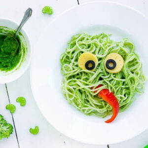 Avocado Spinach Spaghetti