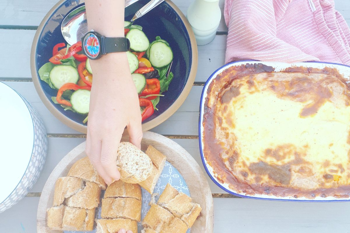 Serving meal family style helps when toddlers are refusing dinner foods